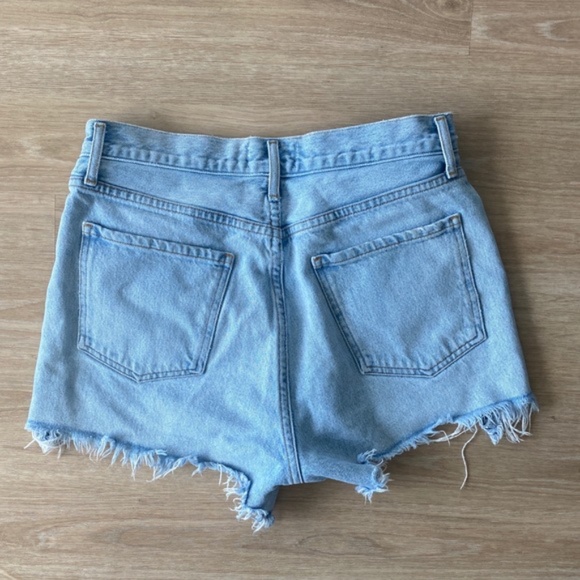 AGOLDE High Waisted Button-Up Jean Shorts Size: 28 - Picture 4 of 7